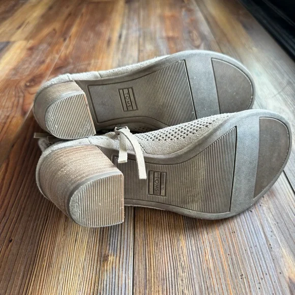 Toms Beige Nude Majorca Open Toe Ankle Booties - Picture 4 of 6